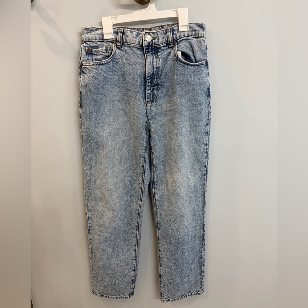 Garage High Rise Vintage Straight Women Jeans - Light Blue Sz 29